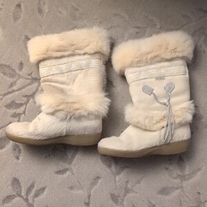 Tecnica Beige Fur Winter Boots